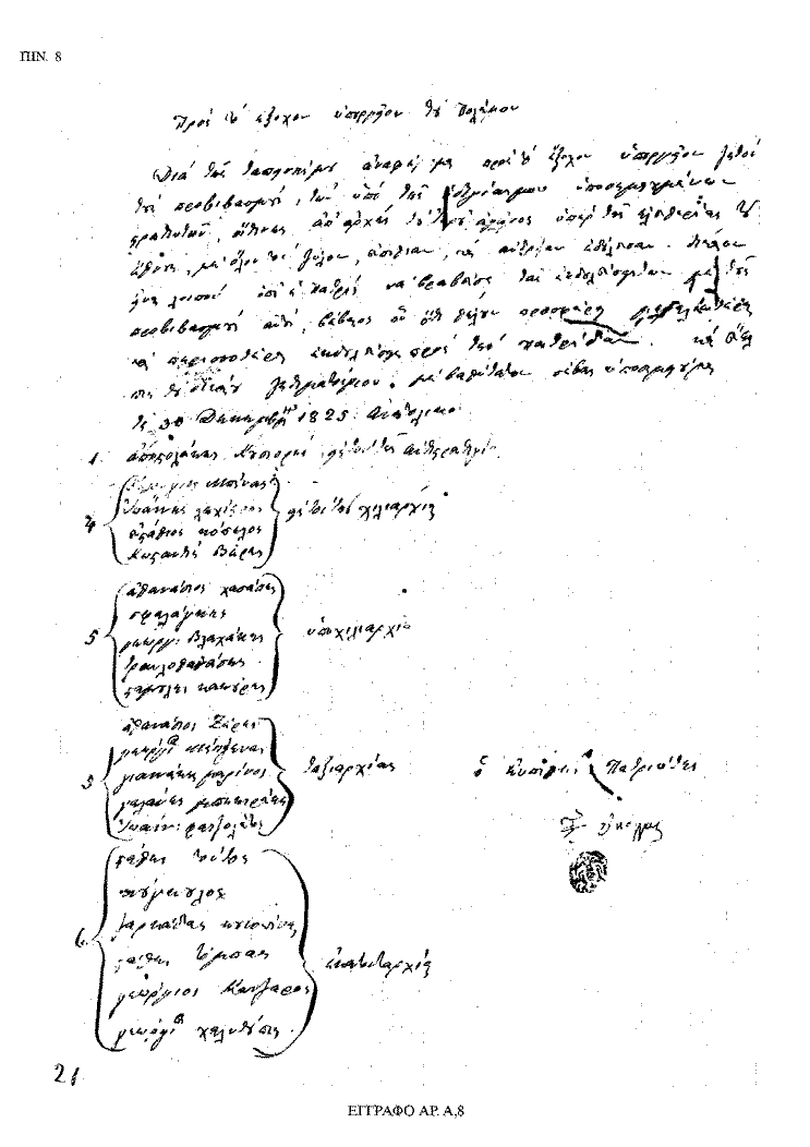 Tόμος 18 - Πίνακας 8: Έγγραφο αρ. Α 8